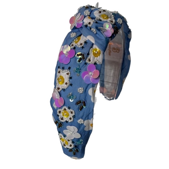 251. NEW Iridescent Floral Blue Headband main image 4